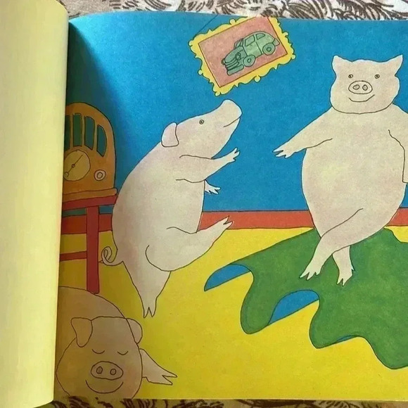 Vintage Three Big Hogs Manus Pinkwater Scholastic Paperback Children’s Book 70s - Picture 9 of 9